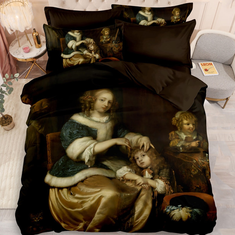 130 gsm Digital Printed Bed Sheet Set (Vintage / Flower / Gradient / Cartoon / Totem）
